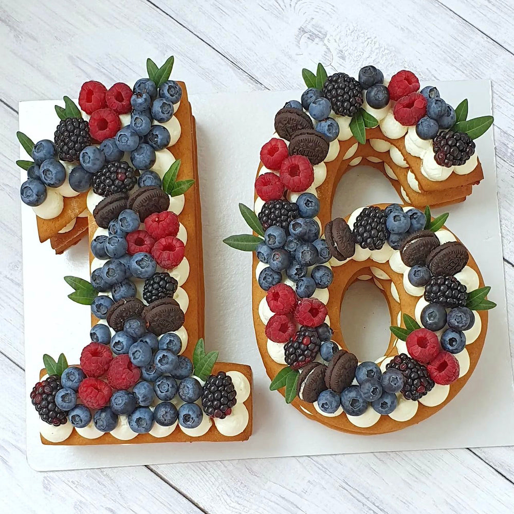 Small Number or Alphabet cake  10″x14″ (up to 15 servings)
