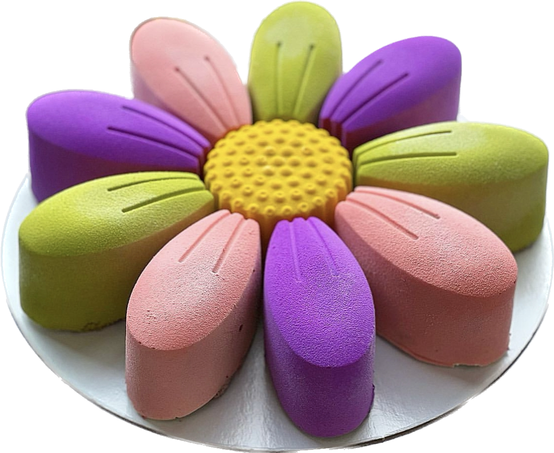 #204 Mousse cake flower