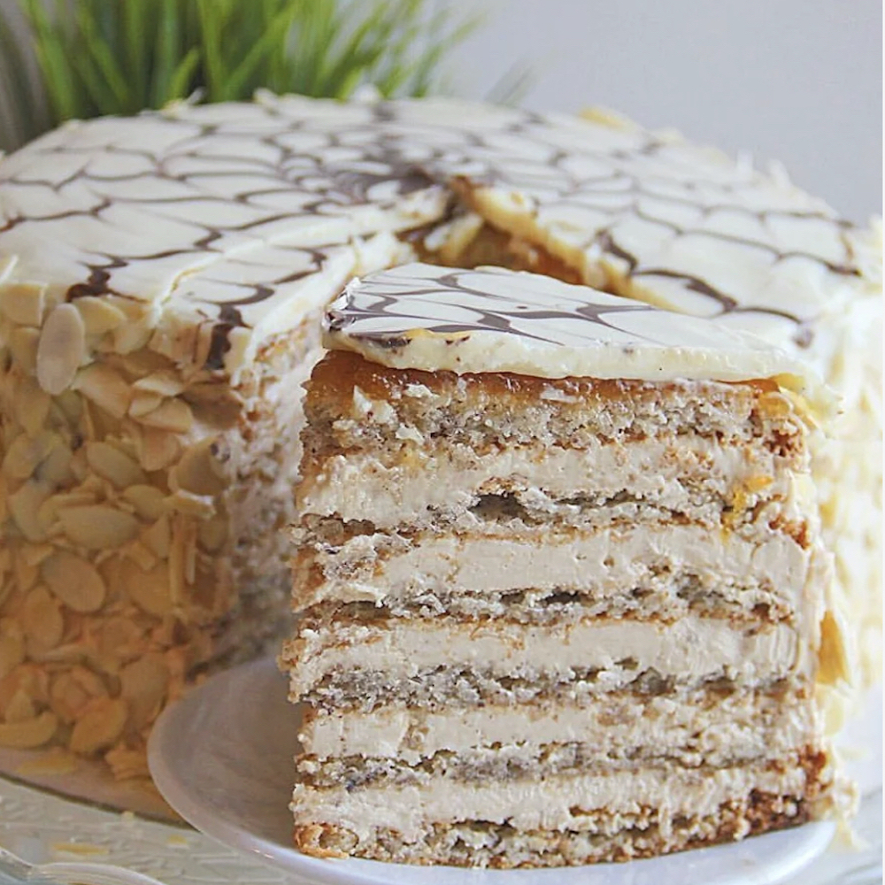 #F18. Esterhazy Almond Cake