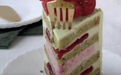 #F5. Pistachio raspberry