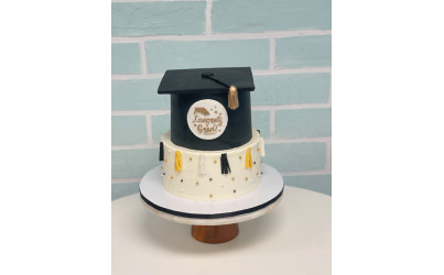 Congrats Grad Two-Tier Graduation Cake