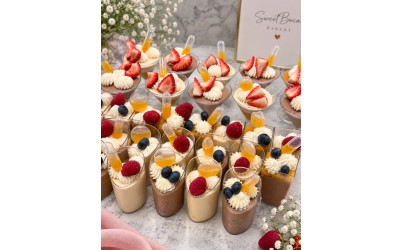 Individual Dessert Cups with Berries