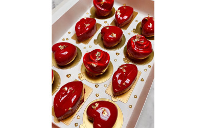 Belgian Chocolate Mousse Hearts
