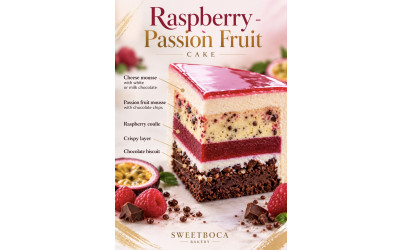 Raspberry-Passion Fruit Cake