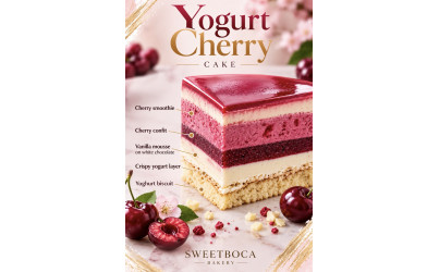Yogurt Cherry Cake