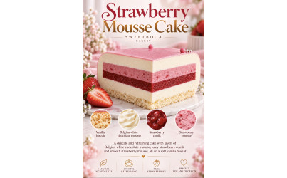 Strawberry Mousse Cake